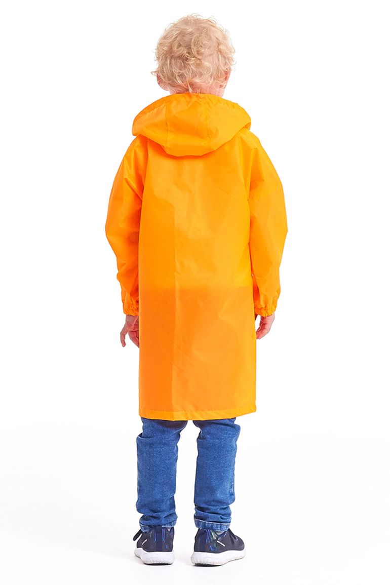 Флуоресцентно оранжевый плащ-дождевик «Ивент детский»