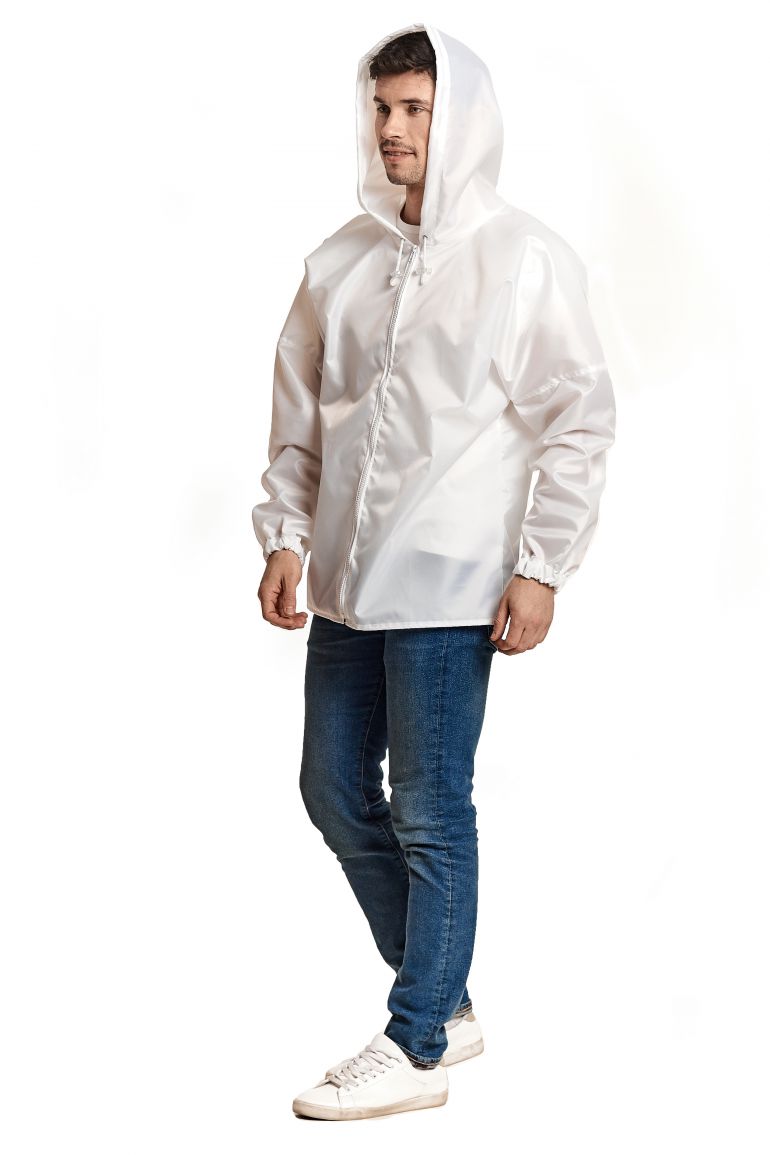 Белый куртка-ветровка «Промо»