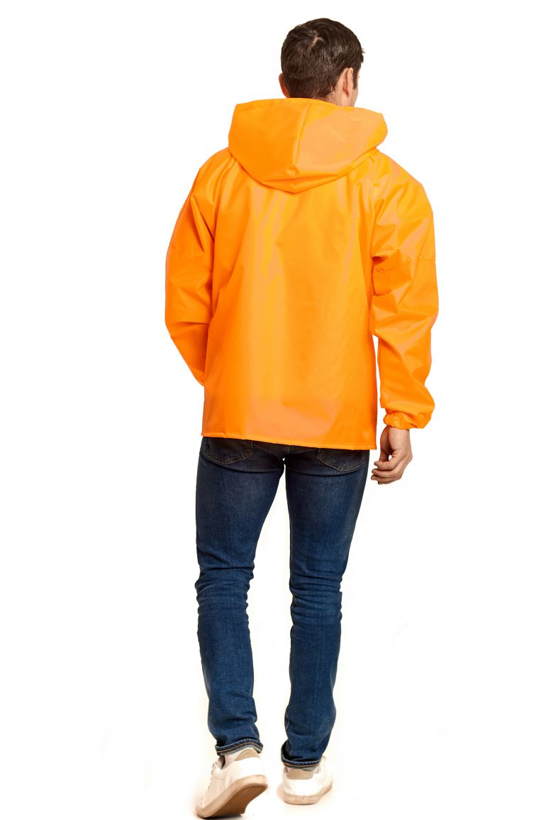 Флуоресцентно оранжевый куртка-ветровка «Промо»