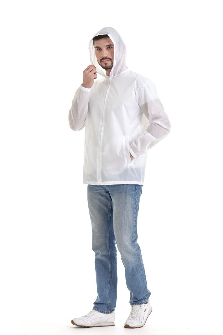 Белый куртка-ветровка «Юнит»