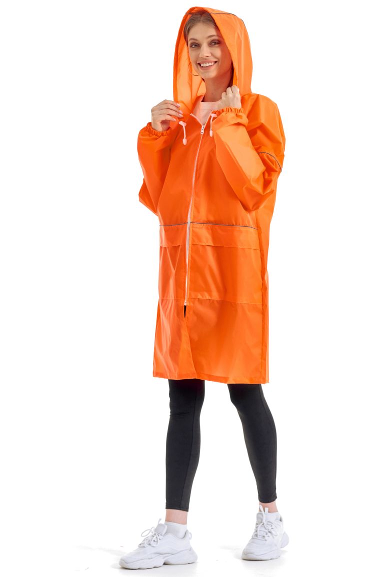 Флуоресцентно оранжевый плащ-дождевик «Турист Блик»