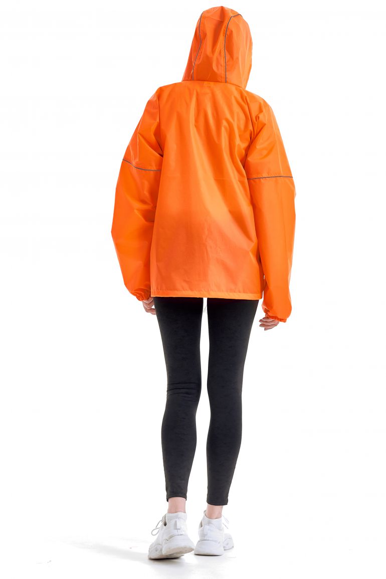 Флуоресцентно оранжевый куртка-ветровка «Лидер Блик»