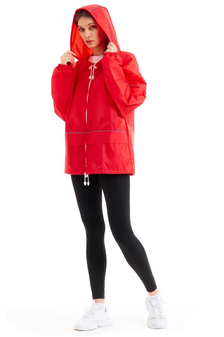 Красный куртка-ветровка «Лидер Блик»