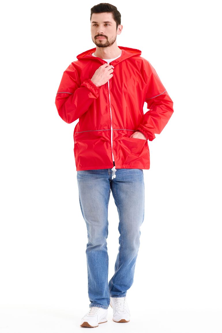 Красный куртка-ветровка «Лидер Блик»