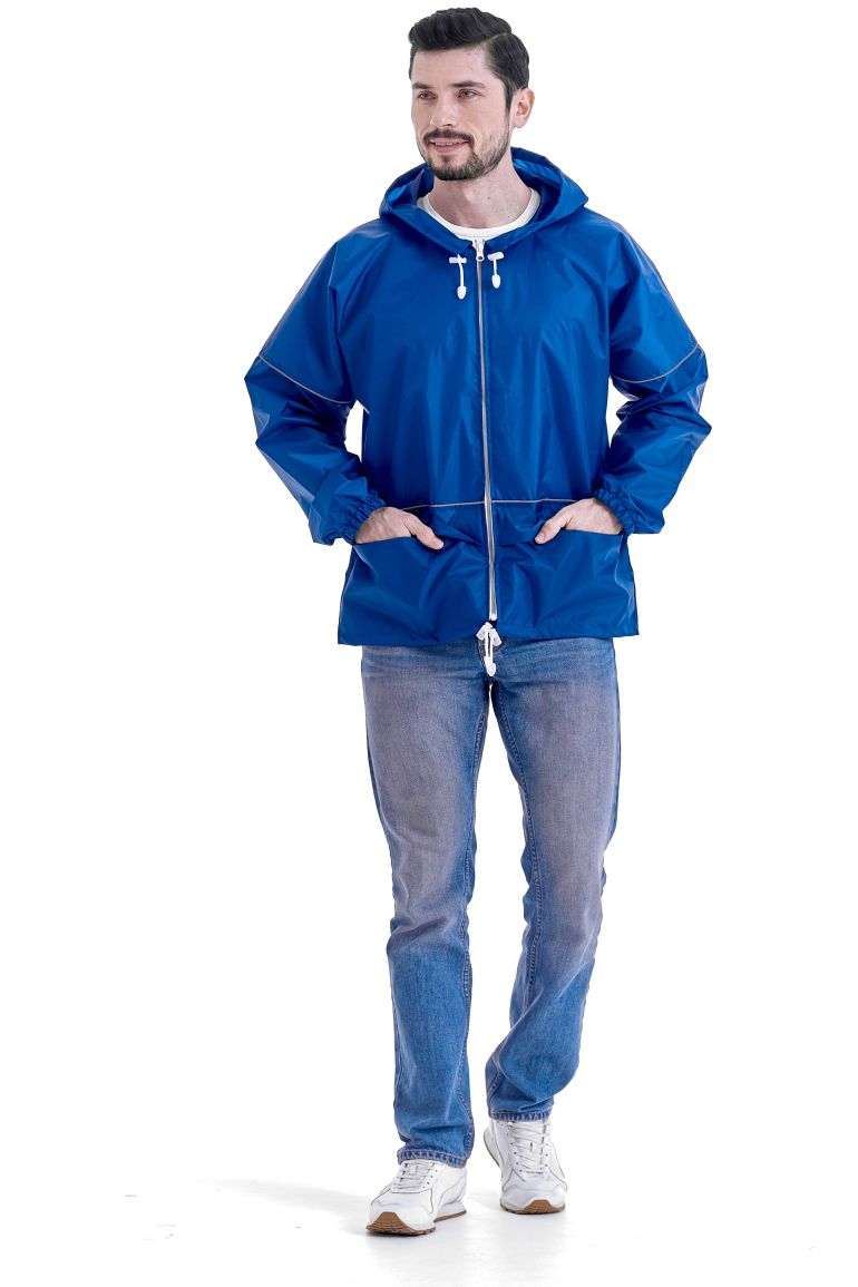Синий куртка-ветровка «Лидер Блик»