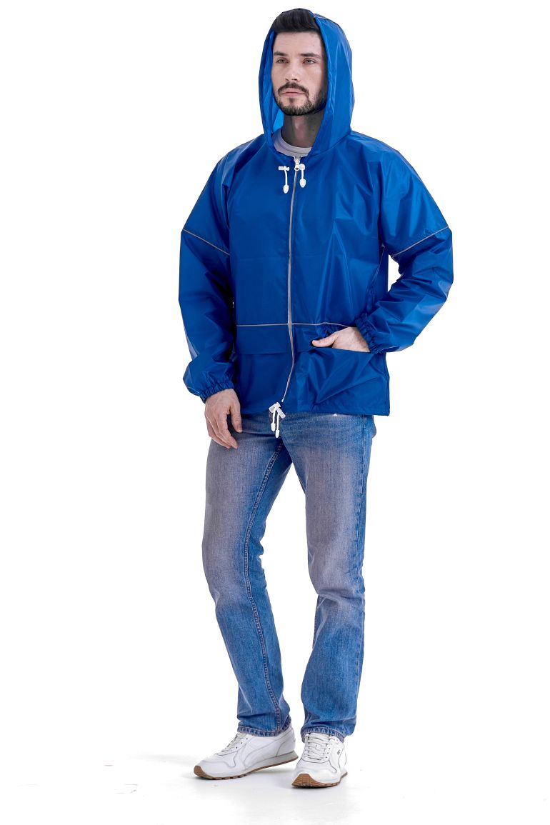 Синий куртка-ветровка «Лидер Блик»
