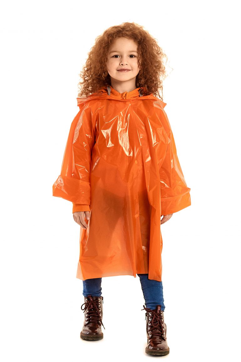 Оранжевый плащ-дождевик «Стандарт детский»