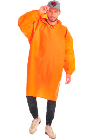 Флуоресцентно оранжевый плащ-дождевик «Артик»