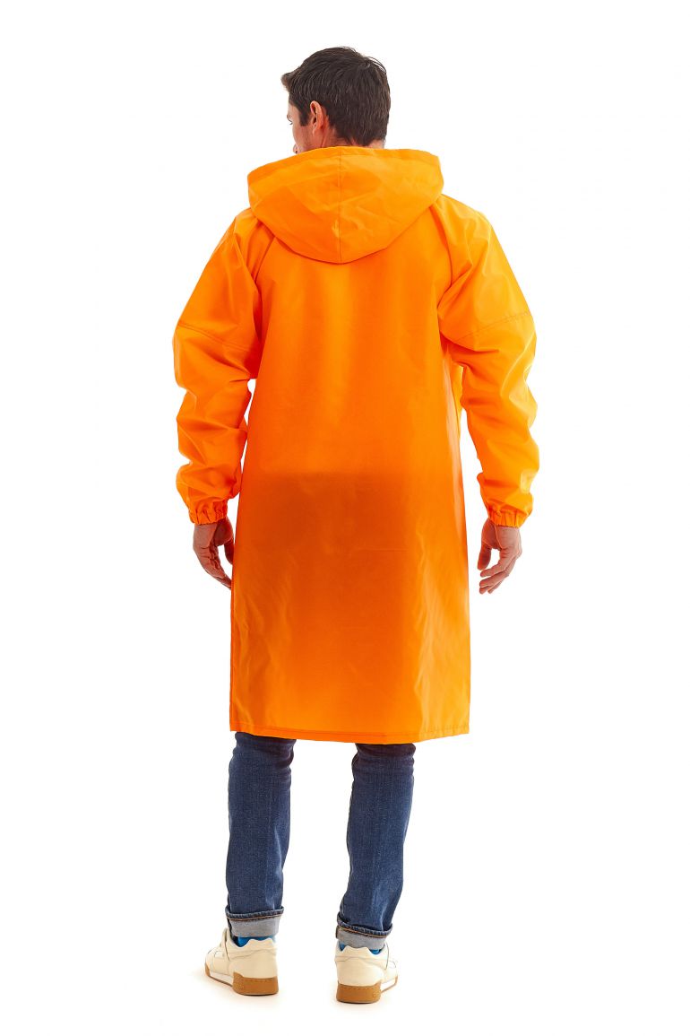 Флуоресцентно оранжевый плащ-дождевик «Ивент»