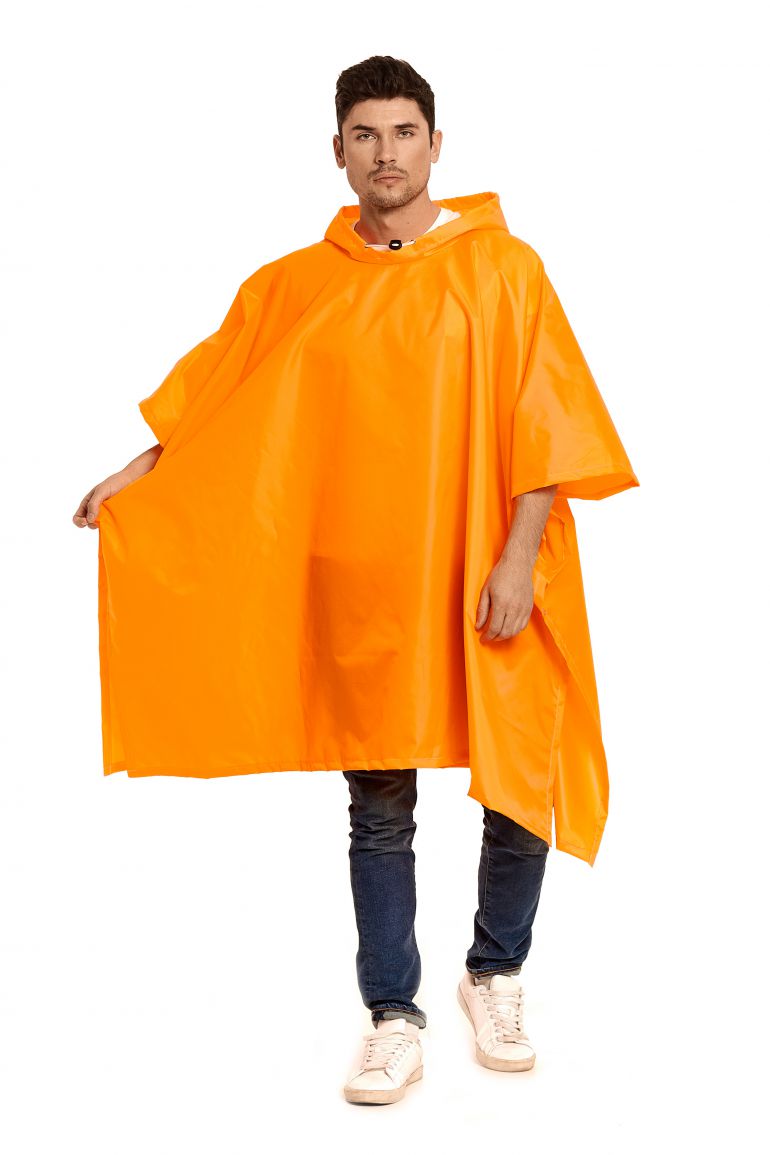 Флуоресцентно оранжевый дождевик-пончо «Скаут»
