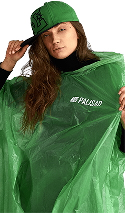 Дождевик-пончо с логотипом на груди для «Palisad»
