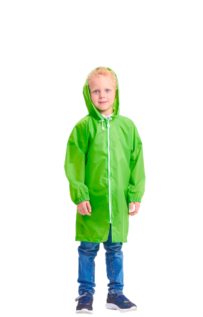 Светло-зелёный плащ-дождевик «Ивент детский»
