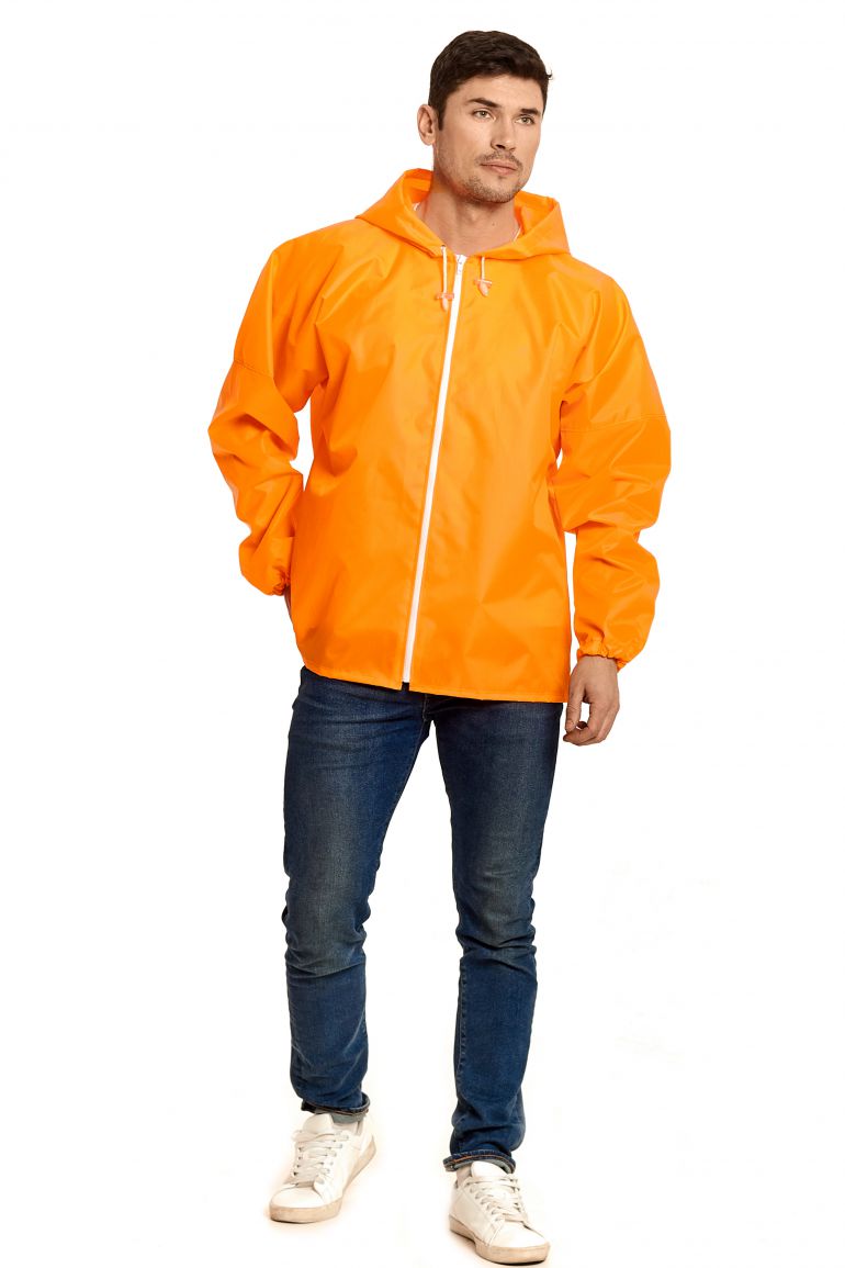 Флуоресцентно оранжевый куртка-ветровка «Промо»