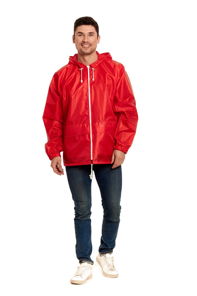 Красный куртка-ветровка «Лидер»