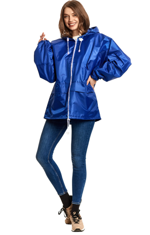 Синий куртка-ветровка «Лидер»
