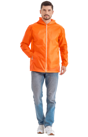 Флуоресцентно оранжевый куртка-ветровка «Юнит»
