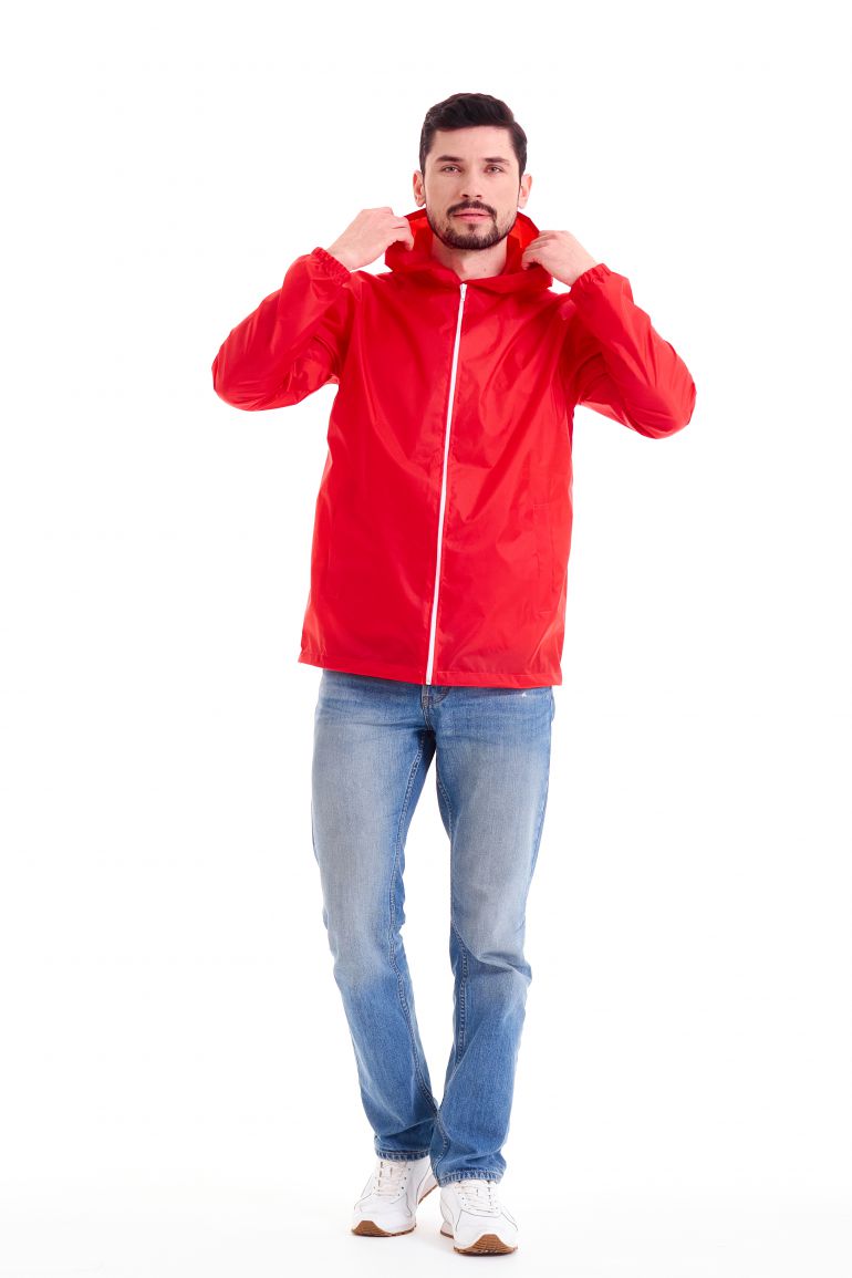 Красный куртка-ветровка «Юнит»