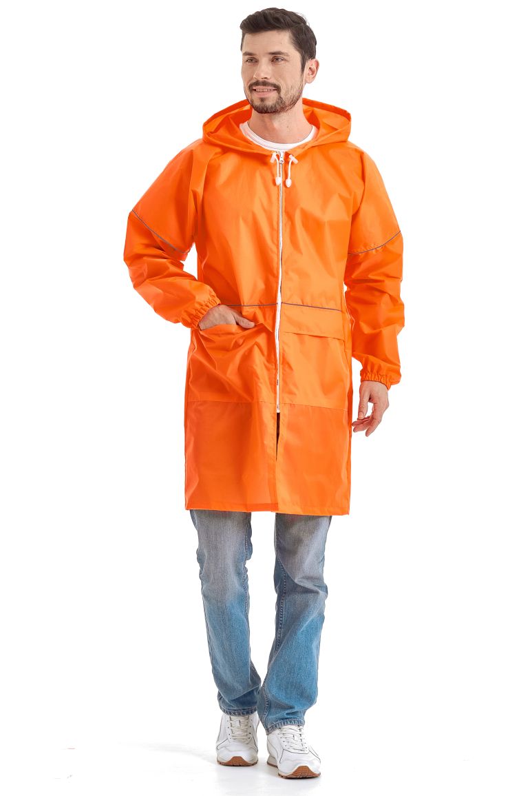 Флуоресцентно оранжевый плащ-дождевик «Турист Блик»