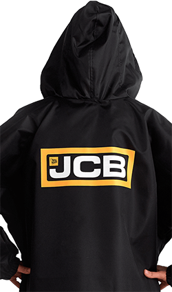 Дождевик-плащ с логотипом на спине для «JCB»