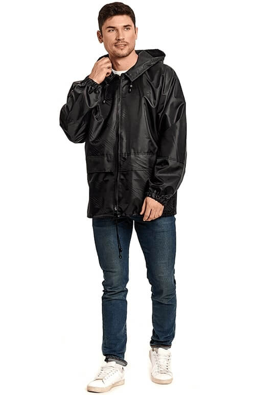 Чёрный дождевик-куртка «Лидер»