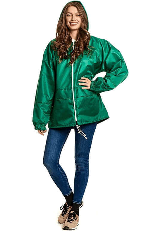 Зелёный дождевик-куртка «Лидер»