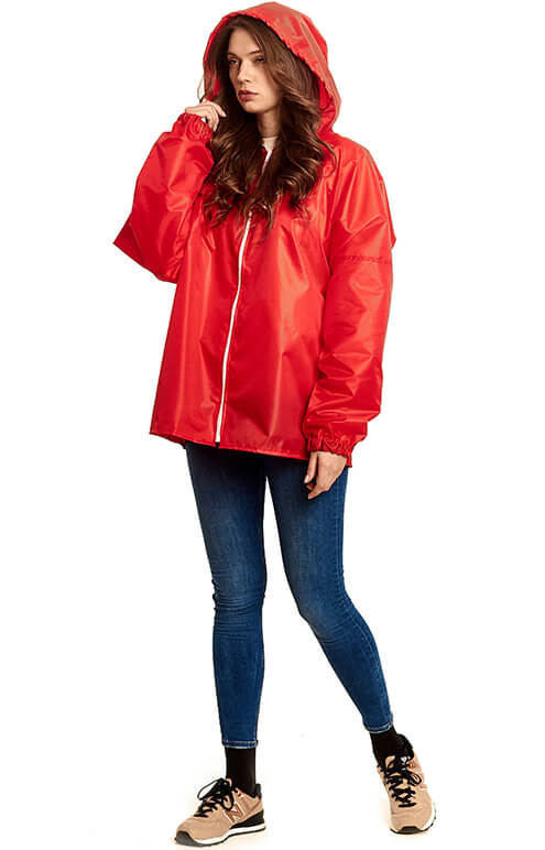 Красный дождевик-куртка «Промо»