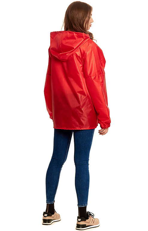 Красный дождевик-куртка «Промо»