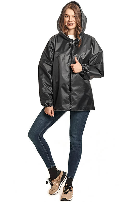 Серый дождевик-куртка «Промо»