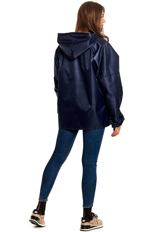 Тёмно-синий дождевик-куртка «Промо»