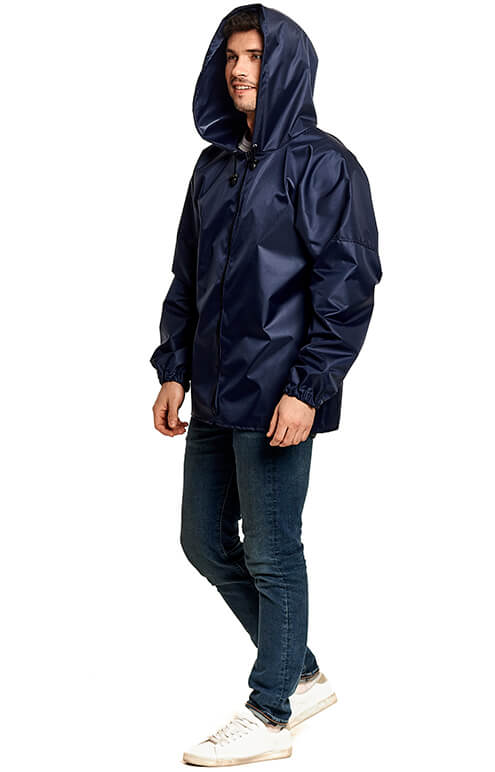 Тёмно-синий дождевик-куртка «Промо»