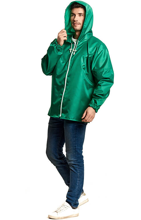 Зелёный дождевик-куртка «Промо»
